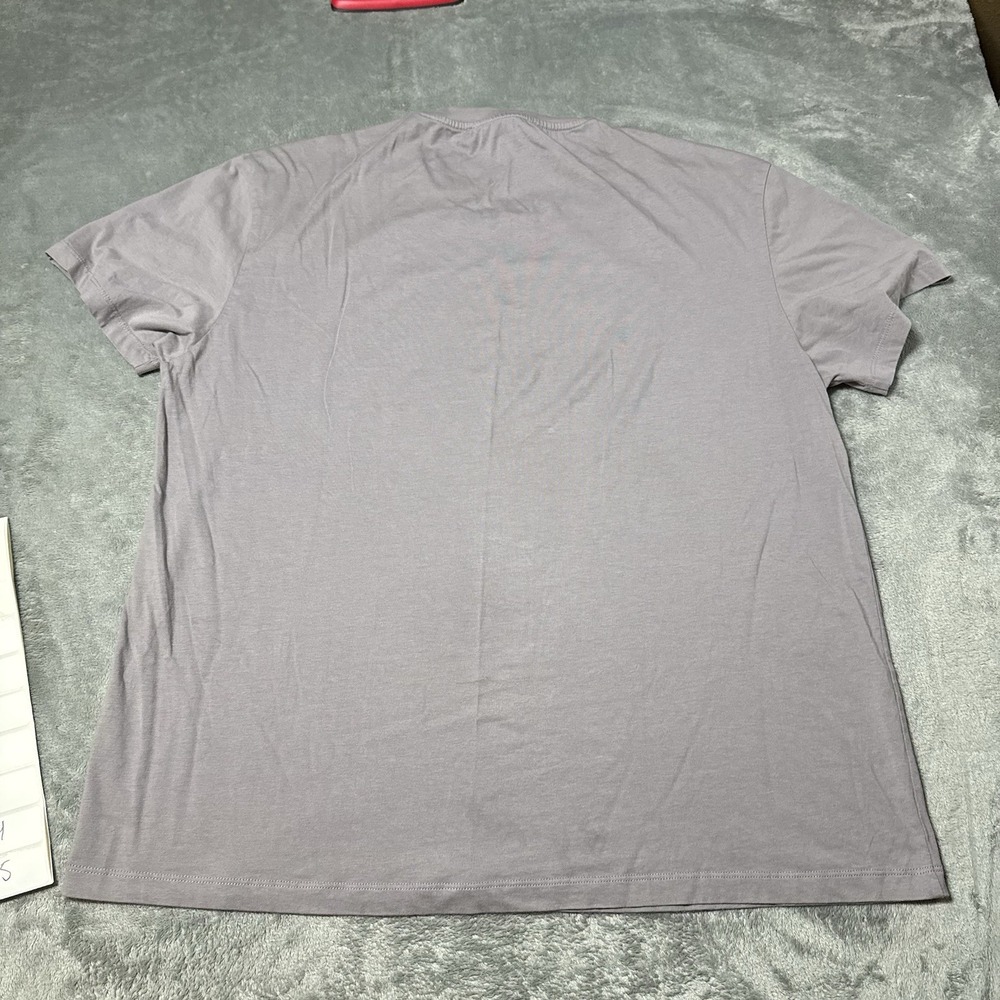 Adolfo Dominguez Mens Logo Pocket Size Tshirt‎ Purpleish Color Size XL - Picture 6 of 9